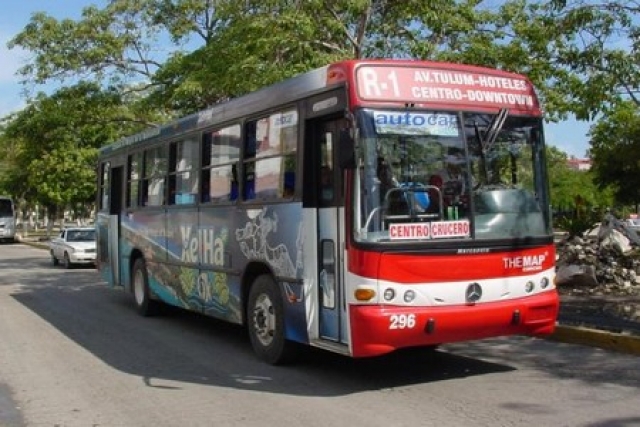Городские автобусы и такси в Канкуне